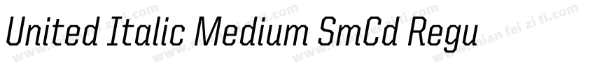 United Italic Medium SmCd Regular字体转换